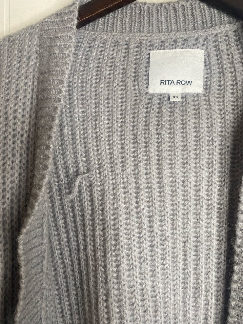 Rita Row Grey Bruno Cardigan oversized mohair gray chunky soft extra small‎ - Picture 9 of 10